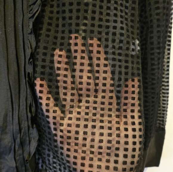 Marissa Webb Black Ruffle Blouse Size Small - Picture 6 of 11